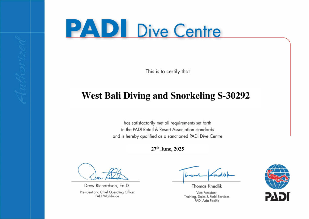 West Bali Diving & Snorkeling PADI Dive Center