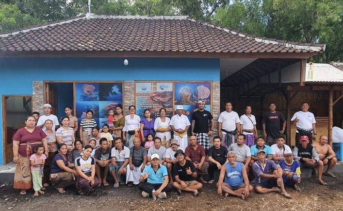 Pokdarwis Sumberkima members at the opening ceremony of West Bali Diving & Snorkeling