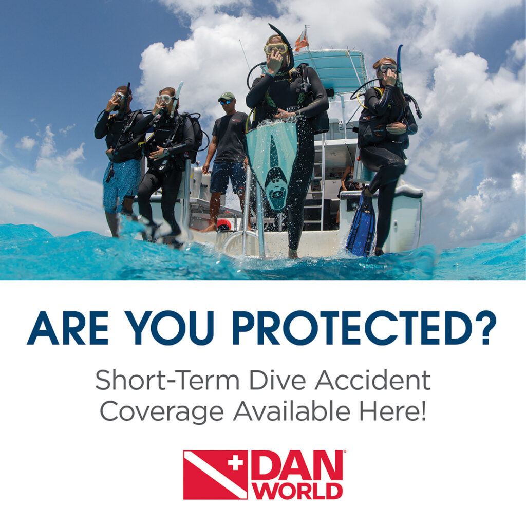 DAN Short-Term Dive Accident Coverage banner